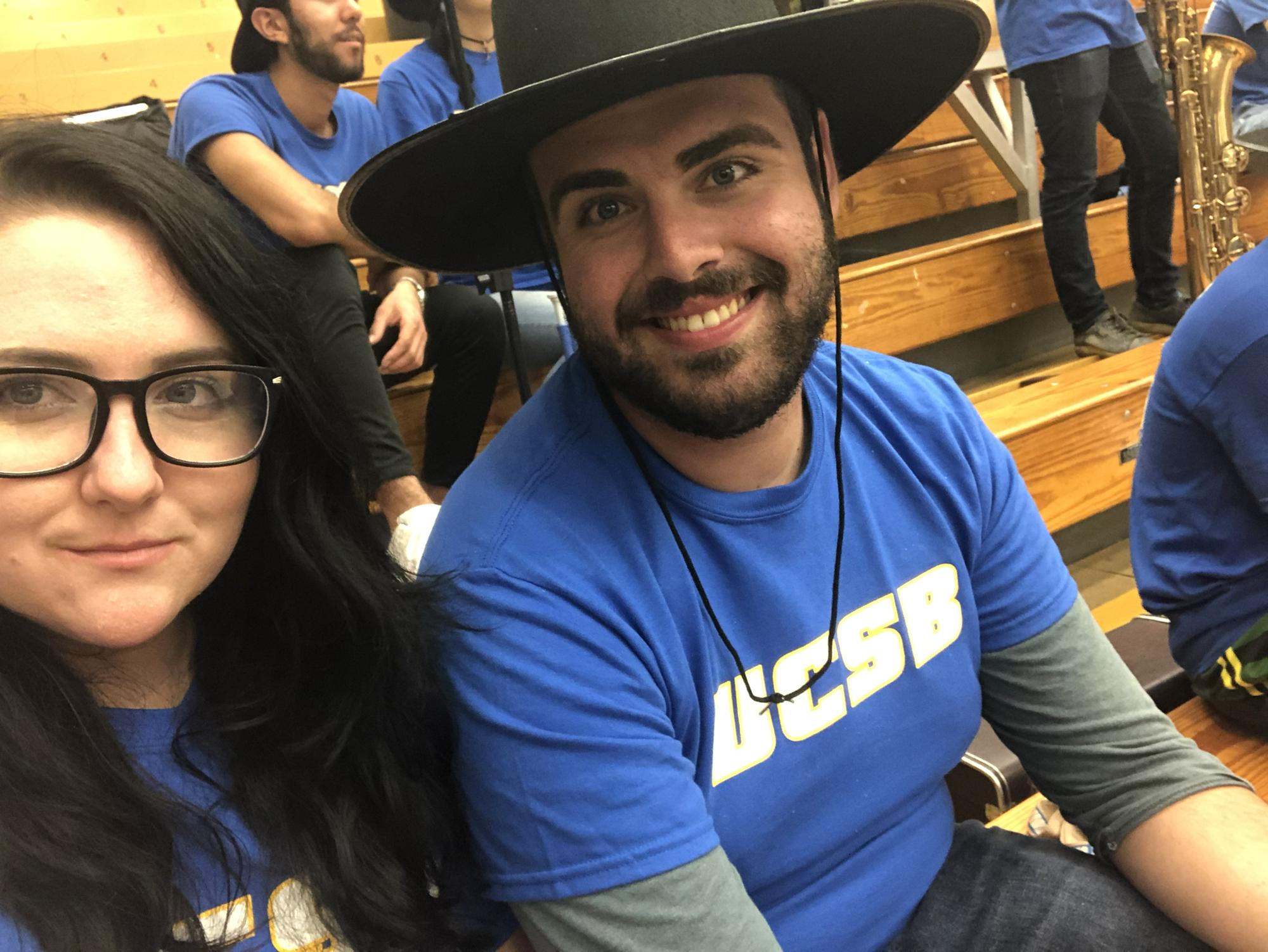 Madi got to sit with the band while Joseph played!