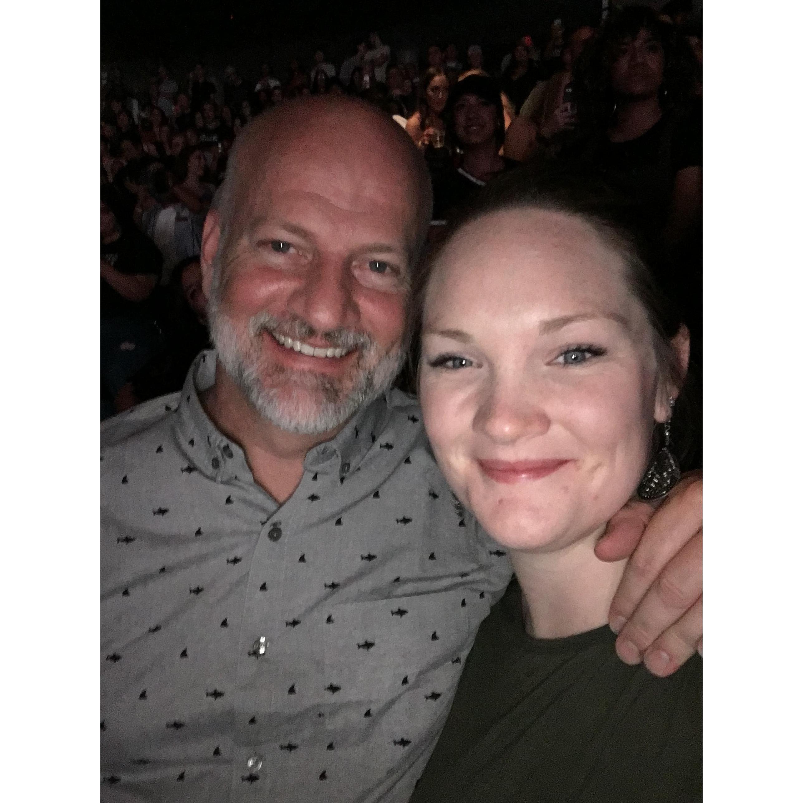 He suffered through so I could enjoy the concert