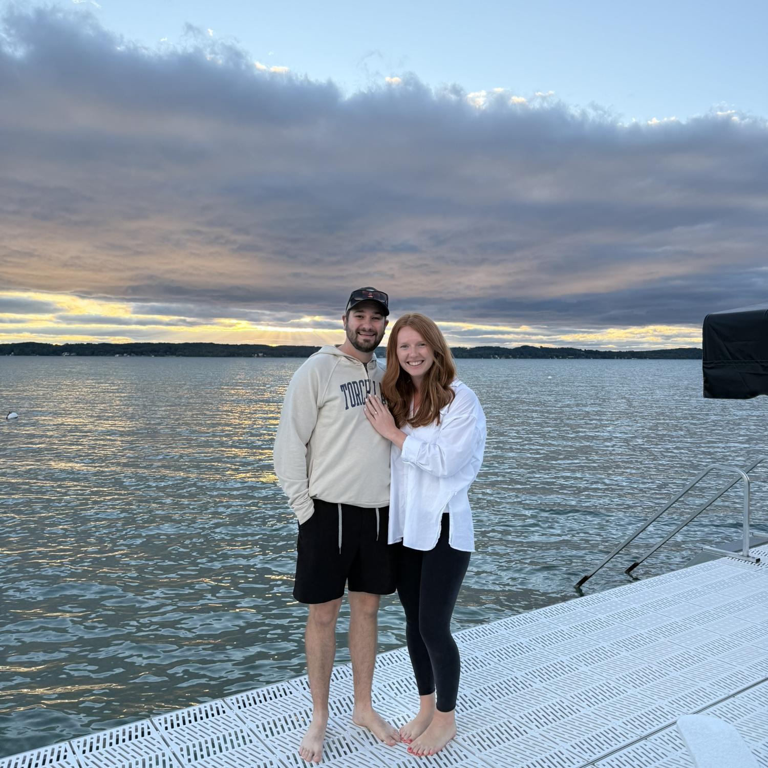 Engagement weekend celebrations up at the Lake House!