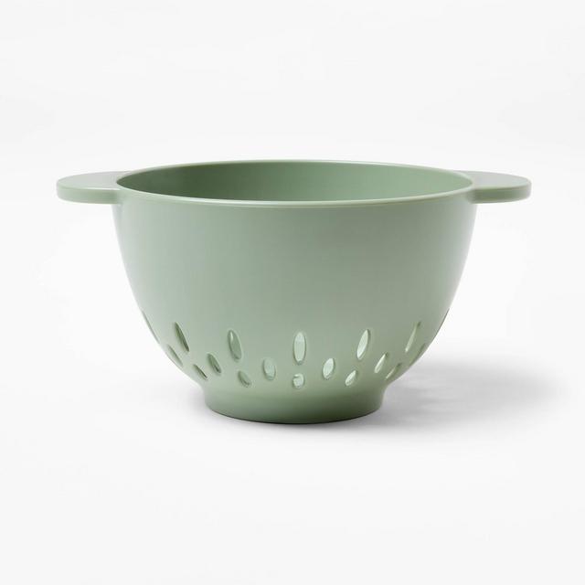 13oz Plastic Mini Berry Colander Sage Green - Figmint™