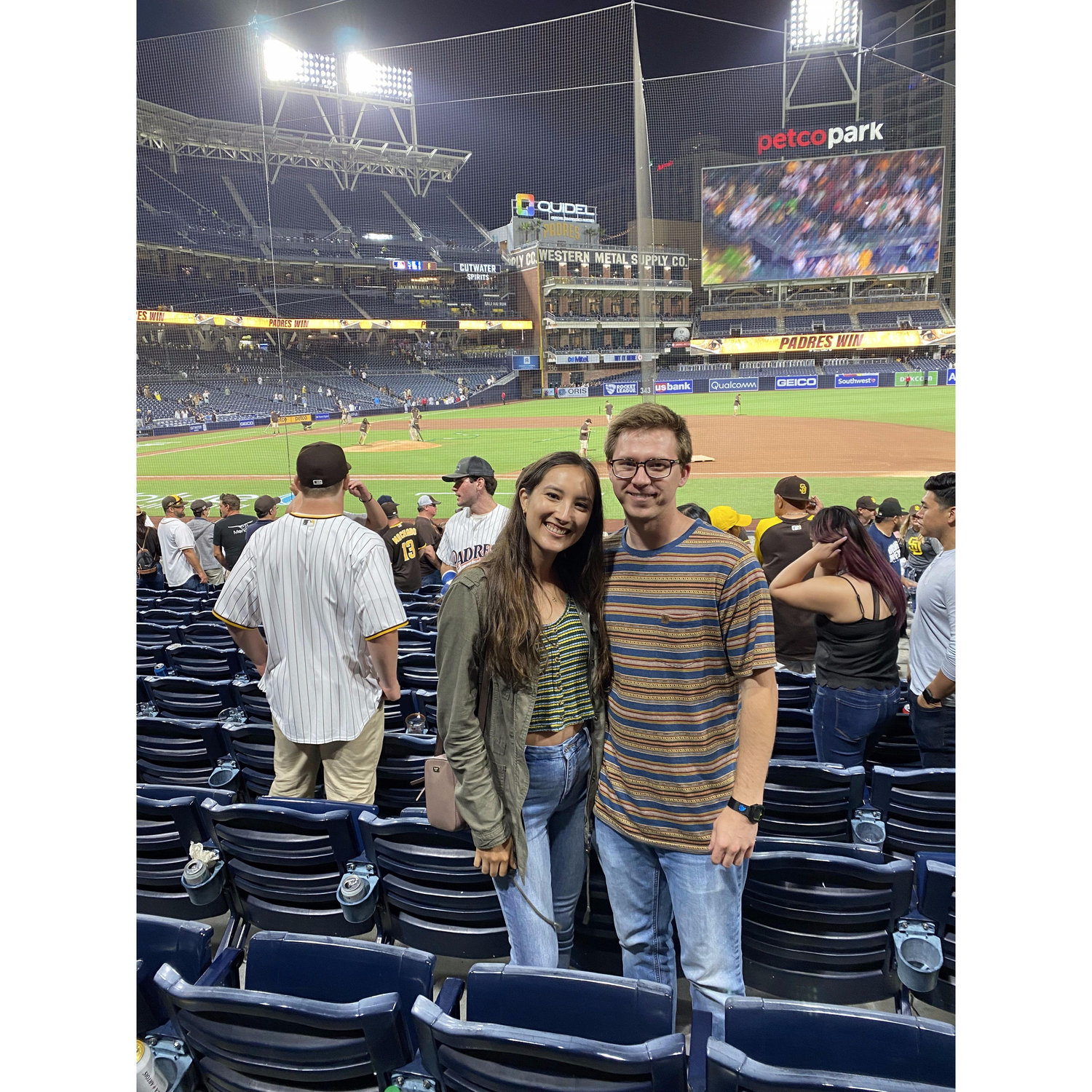 Padres game up close! (Don't worry, Meli is still a Dodgers fan)