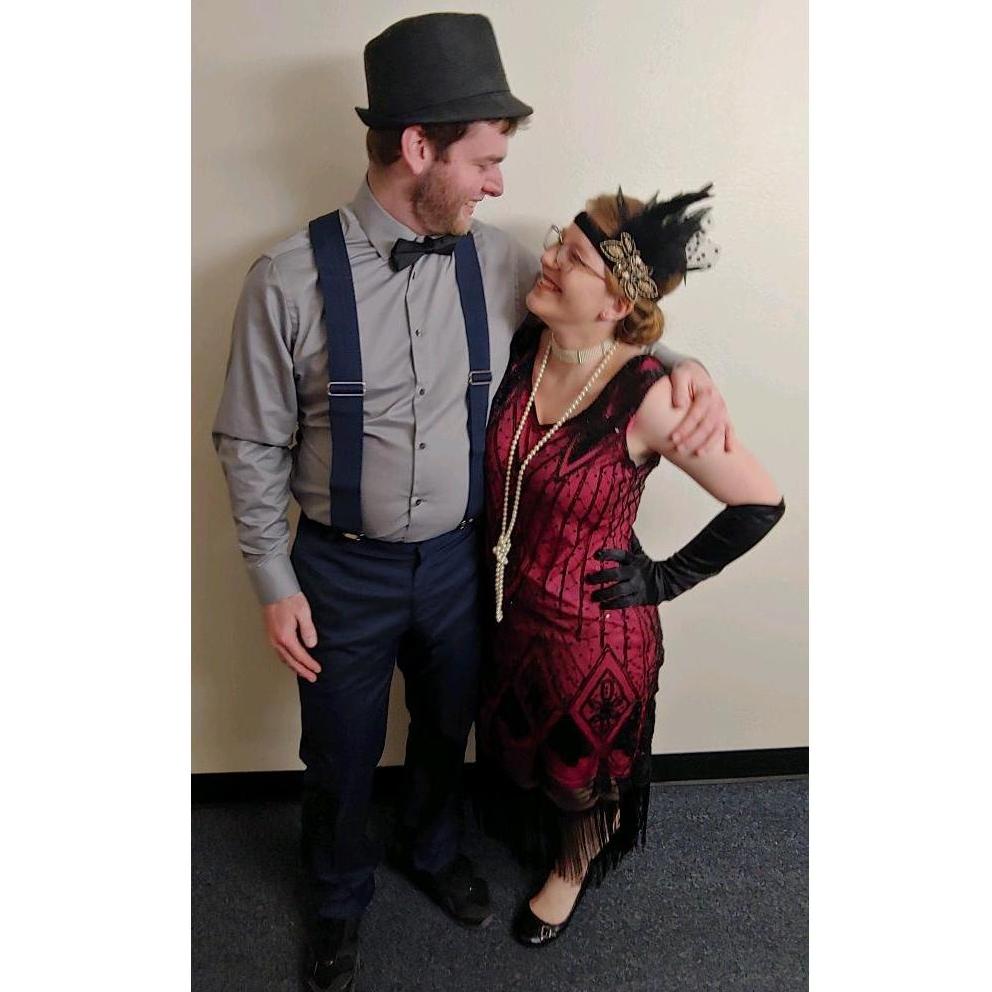Our first dance as a couple was so much fun. It was 20s themed and we were rocking that dance floor.