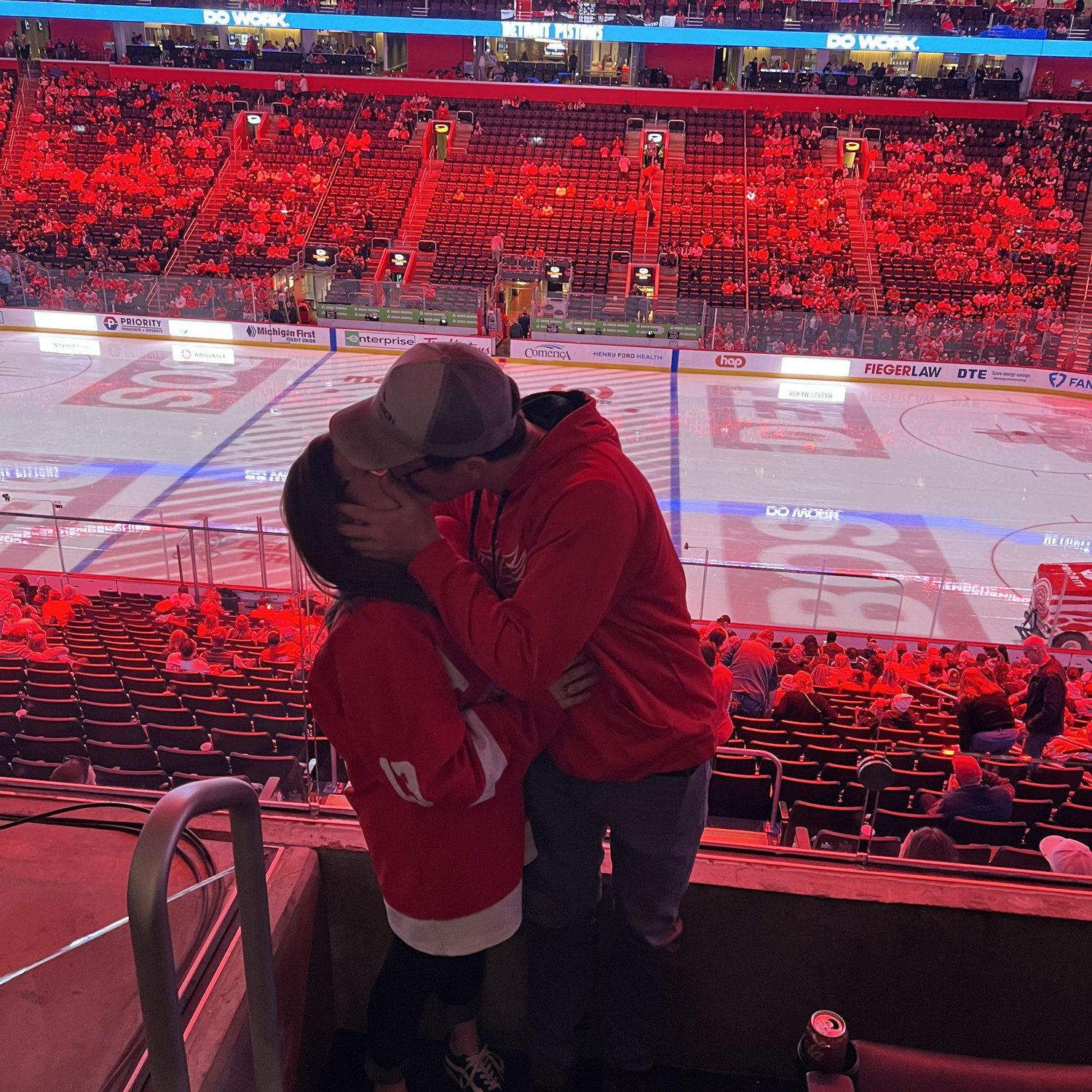 VERY excited to be in a suite at the wings game!