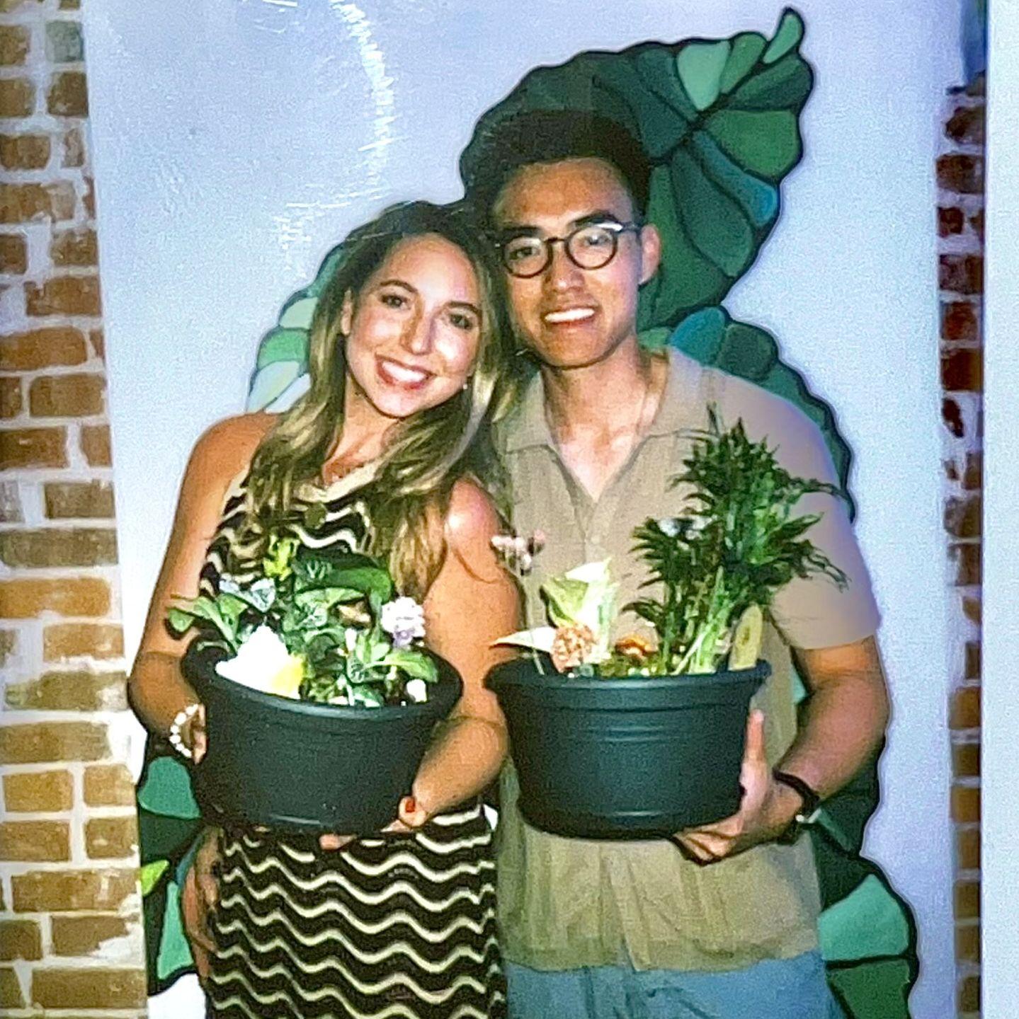 I took Anh to a "fairy garden" potting class (the BEST night ever)