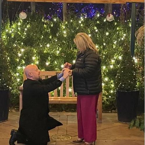 Gil planned a tour of the Denver Botanical Gardens Christmas lights. This beautiful gazebo was the destination that changed my life and prayers were answered. I said YES!