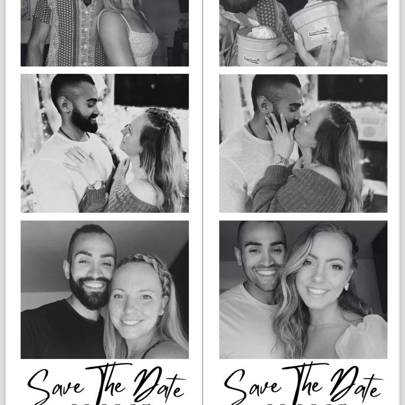 Jeffrey and I created our save the dates that you all should of received 💕