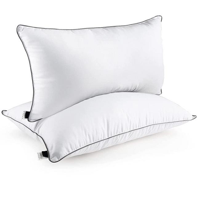 Bed Pillows for Sleeping，Luxury Hotel Collection Pillows,Down Alternative Gel Fluffy Cooling Pillow,King Size (20X36) Set of 2，Soft and Supportive Pillows for Back, Stomach or Side Sleepers,White