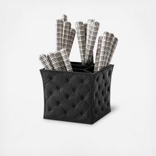 London Chic 16-Piece Flatware Set with Caddy, Service for 4