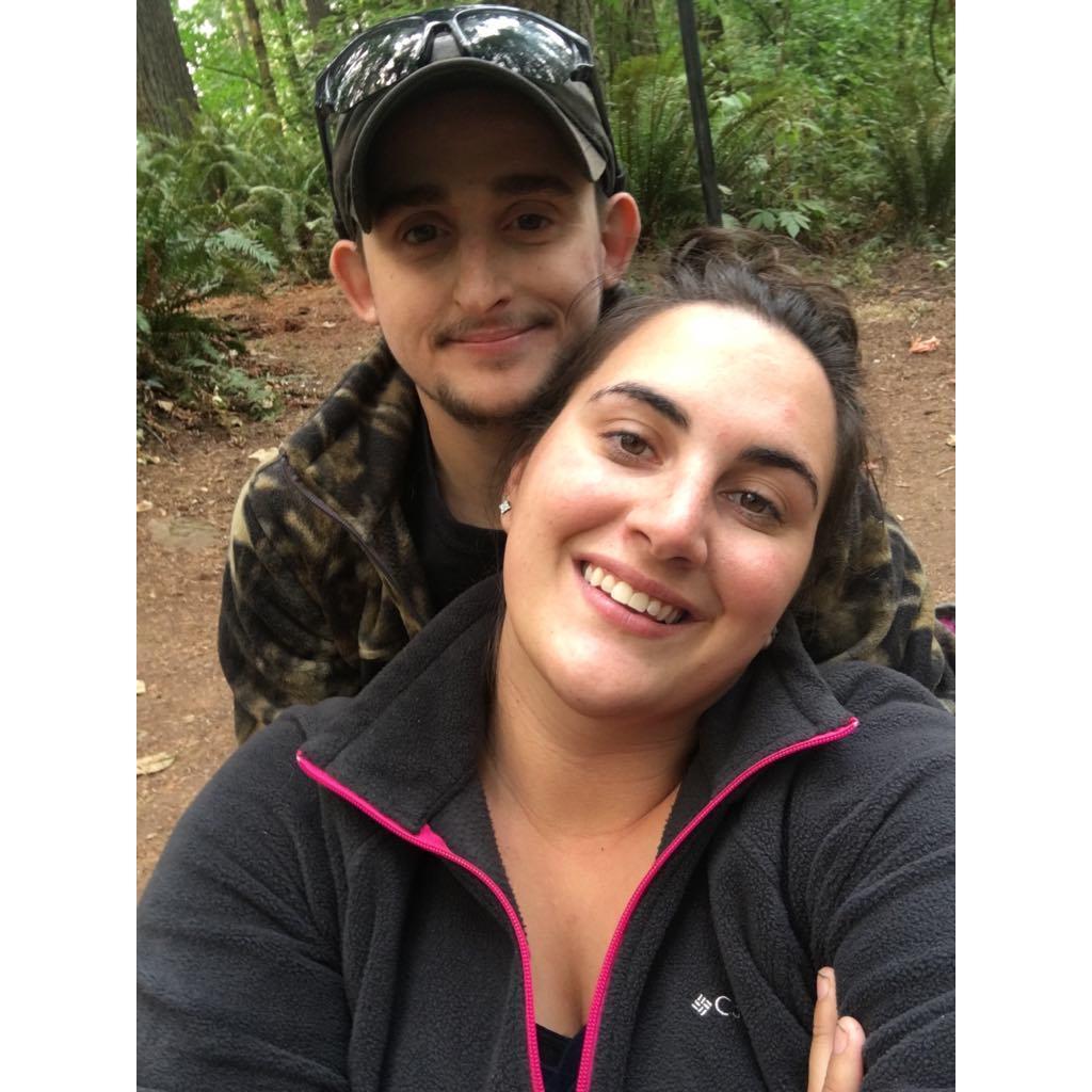 Camping at Battleground Lake after Celeste found out she was accepted to nursing school.
