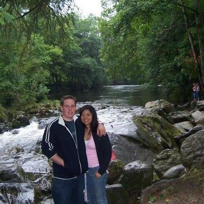 2005: Our first vacation together to the UK. This was snapped in Wales and if you ask us what we remember from this trip we'd both say: shawarmas, haunted castles and really good goats cheese.
