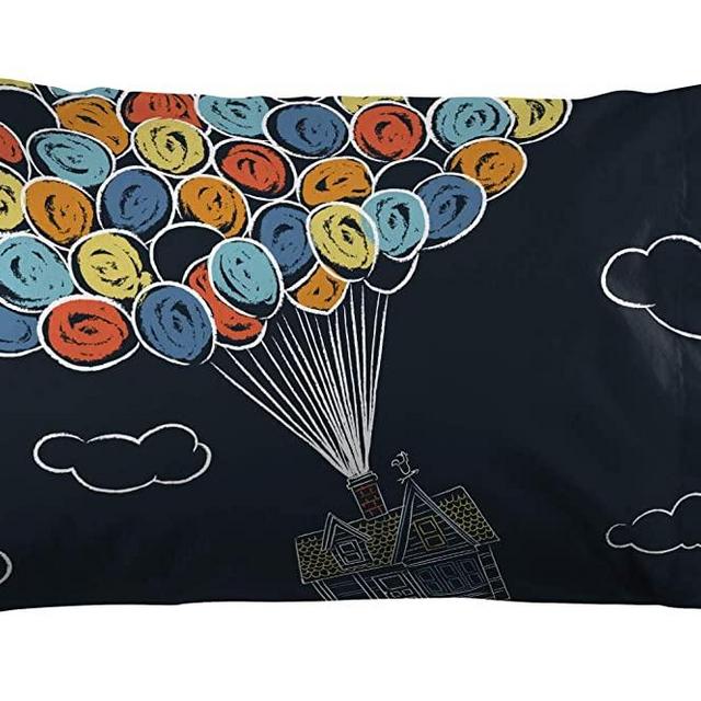 Jay Franco Pixar Up 1 Pack Pillowcase - Double-Sided Kids Super Soft Bedding (Official Pixar Product)