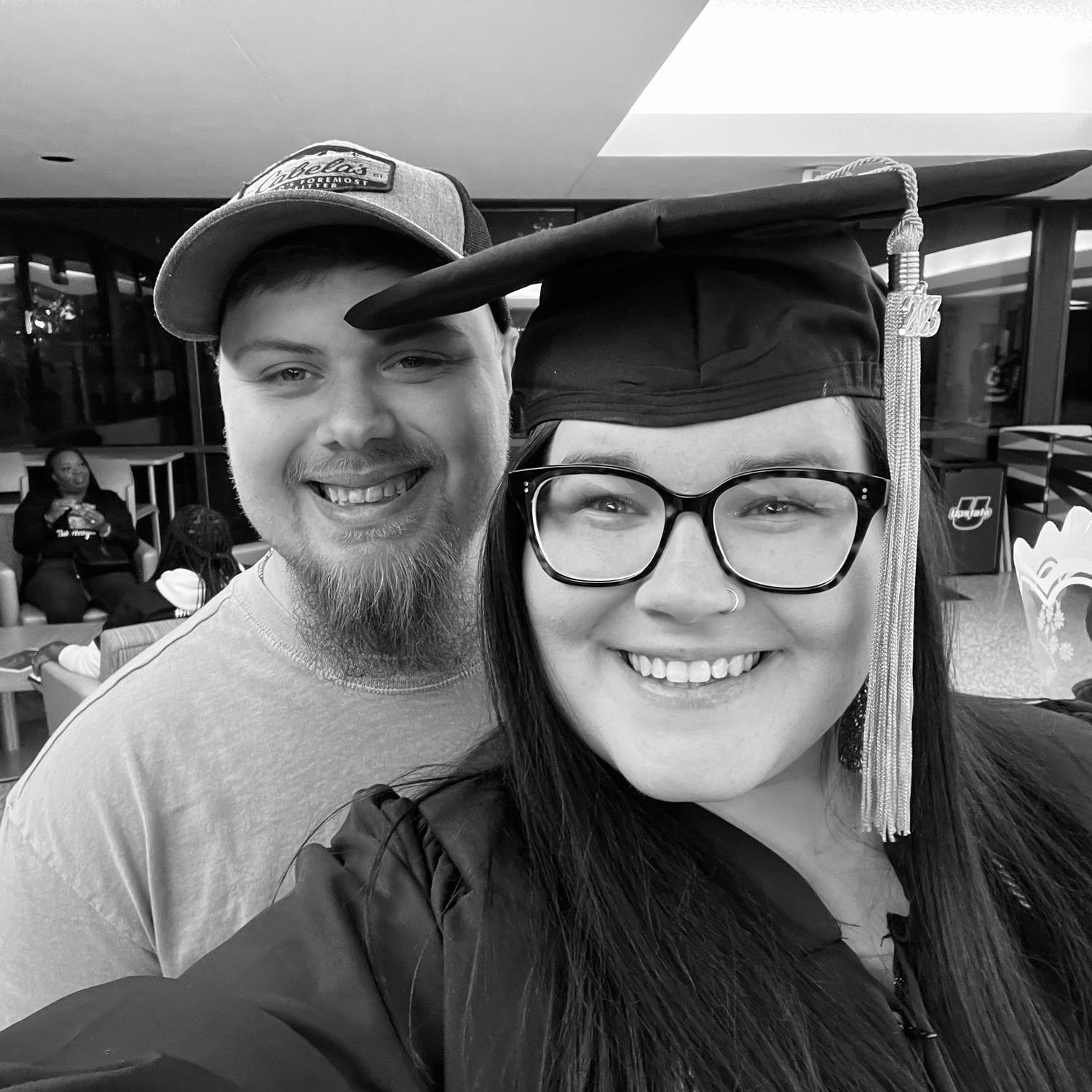 This picture was taken after Meredith graduated college. Two days before Tim proposed!