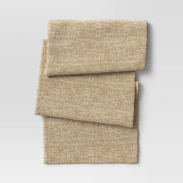 90" x 20" Ramie Table Runner Natural - Threshold™