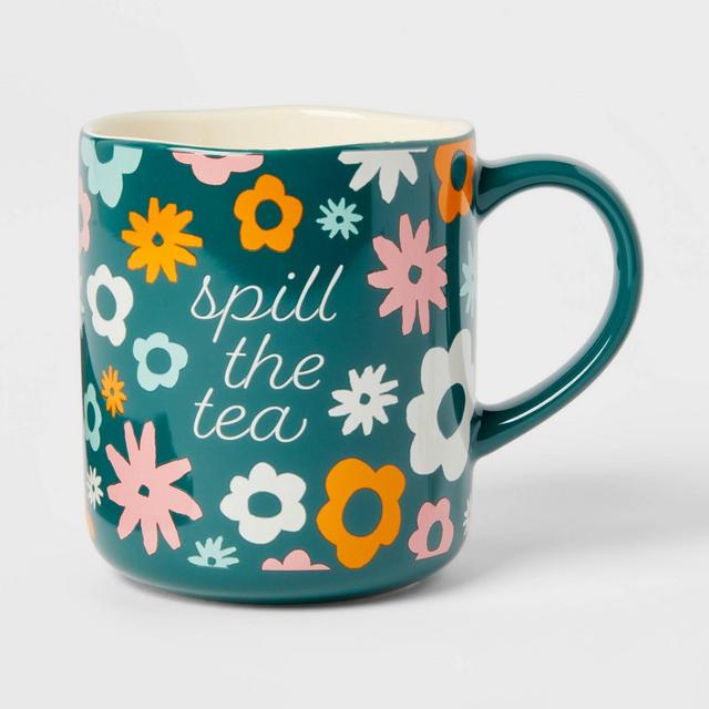 16oz Stoneware Spill The Tea Mug - Opalhouse™