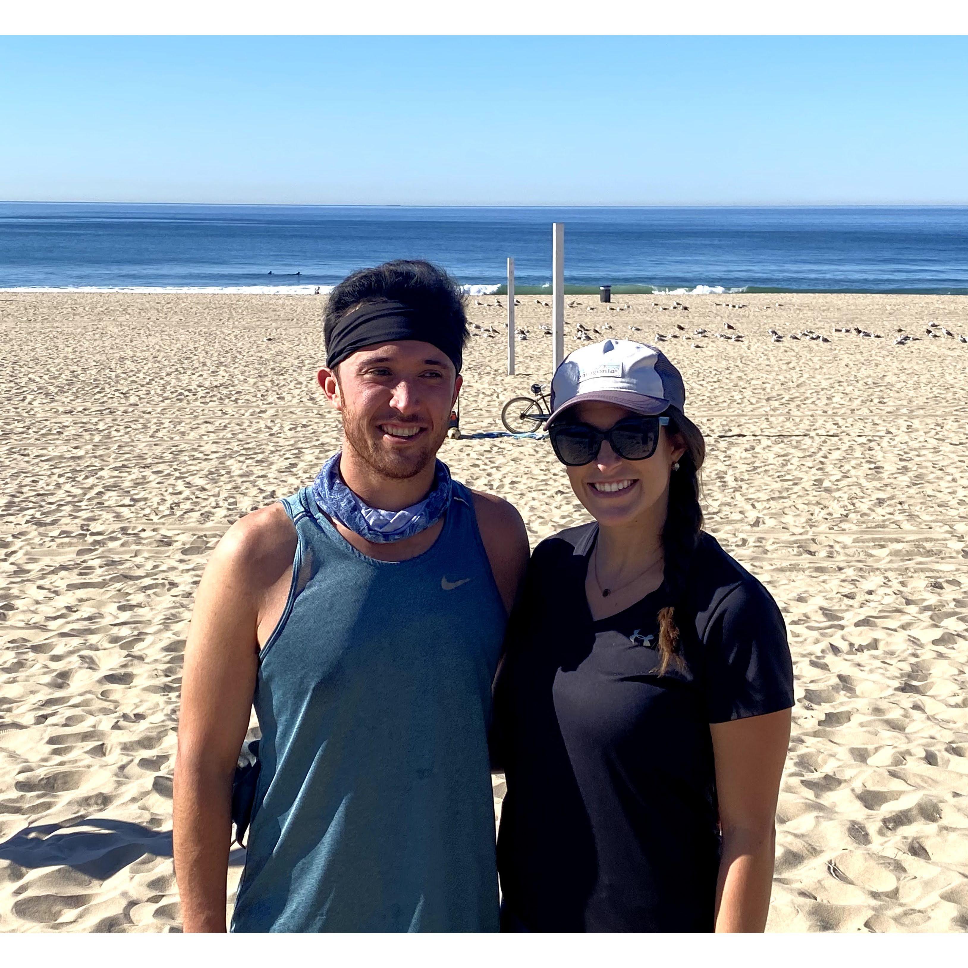Hermosa Beach after Dylan's 'race' with BGA