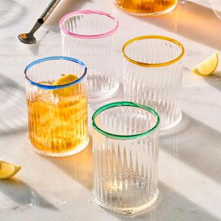 Nell Double Old Fashioned Assorted Glass, Set of 4