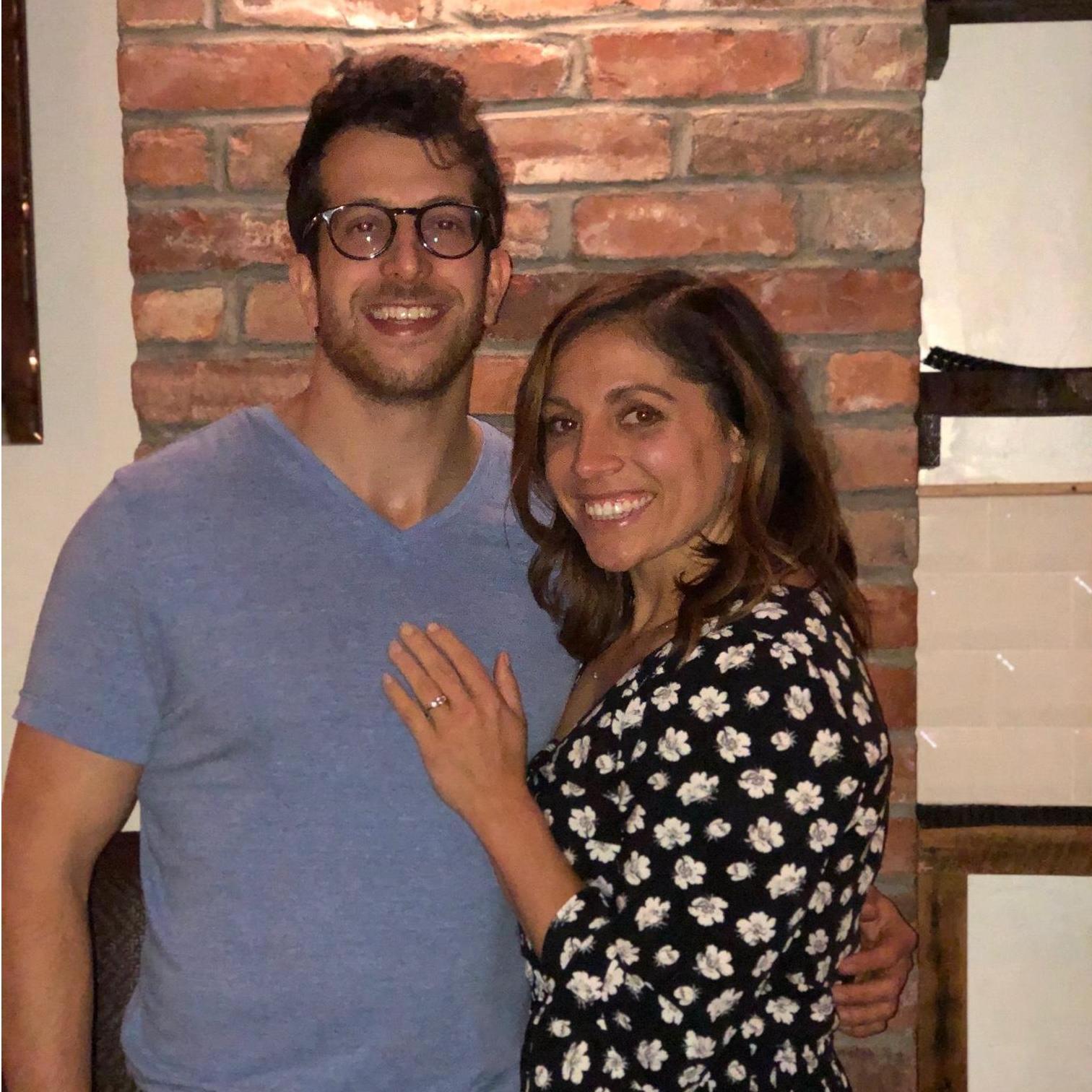 The night we got engaged!