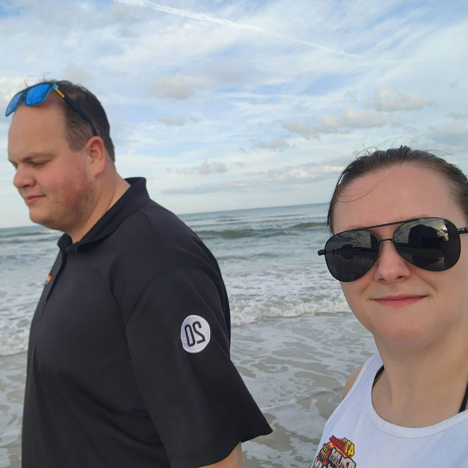 Life's a beach. Kayla's first ocean trip