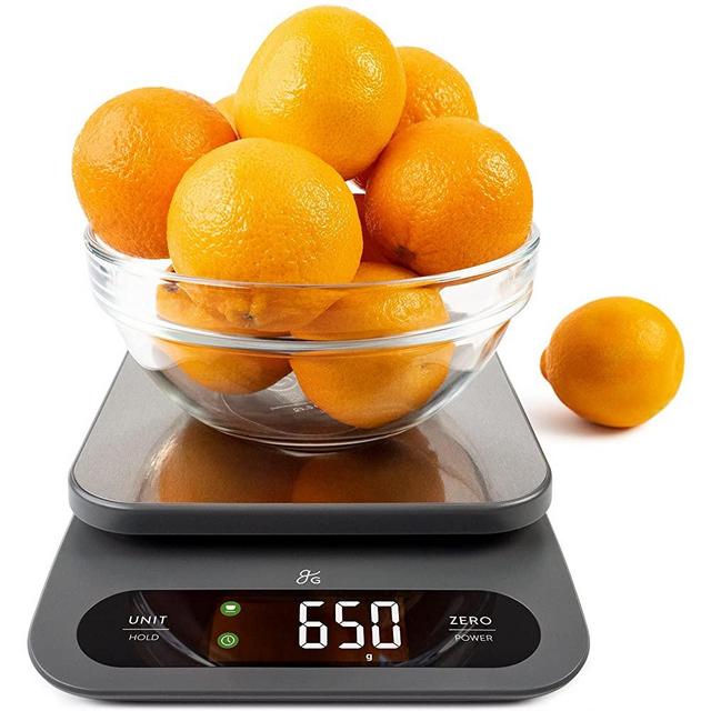 Greater Goods High Capacity Food Scale - A Premium Kitchen Scale That Weighs in Grams & Ounces w/ a 22 Pound Capacity | Feat. a Hi-Def LCD Screen and Stainless Steel Platform | Designed in St. Louis