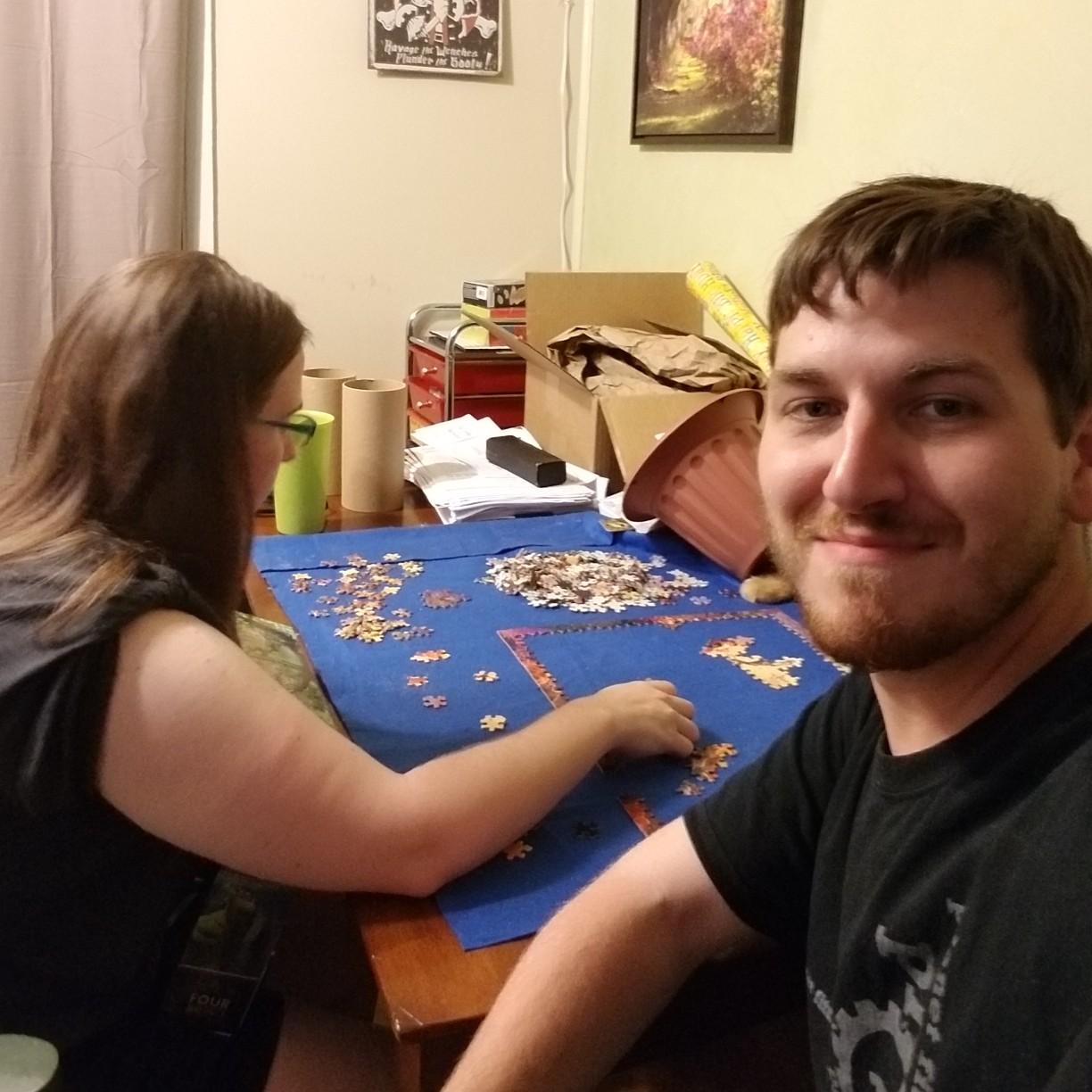 Putting together a puzzle. 5.12.18