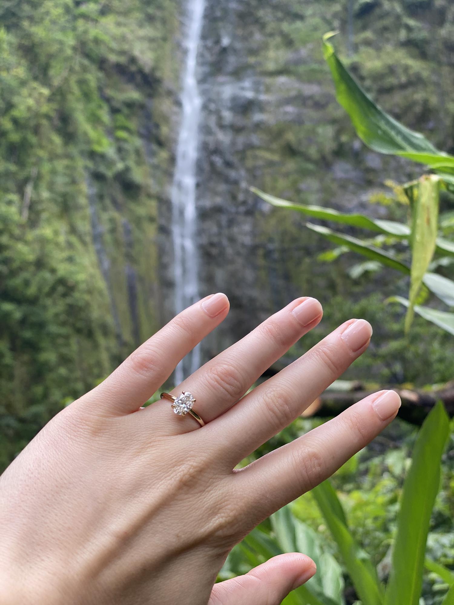 She said “yes” on the Pīpīwai Trail 6/23/21