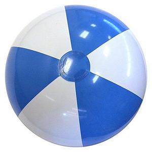 Beachballs - 24'' Light Blue & White Beach Ball