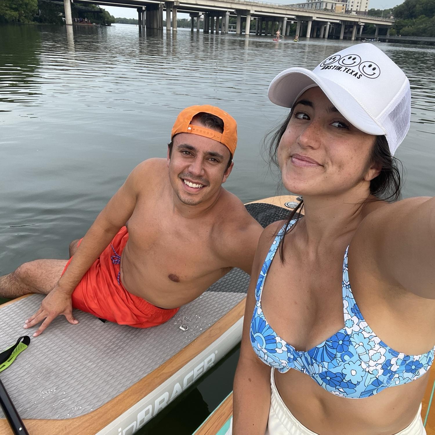 Our all time favorite thing to do in Austin was paddle boarding!