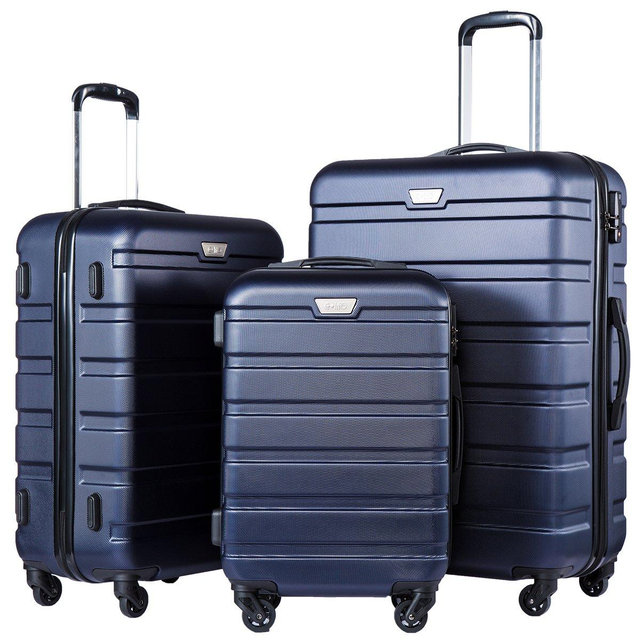 COOLIFE Luggage 3 Piece Set Suitcase Spinner Hardshell Lightweight TSA Lock