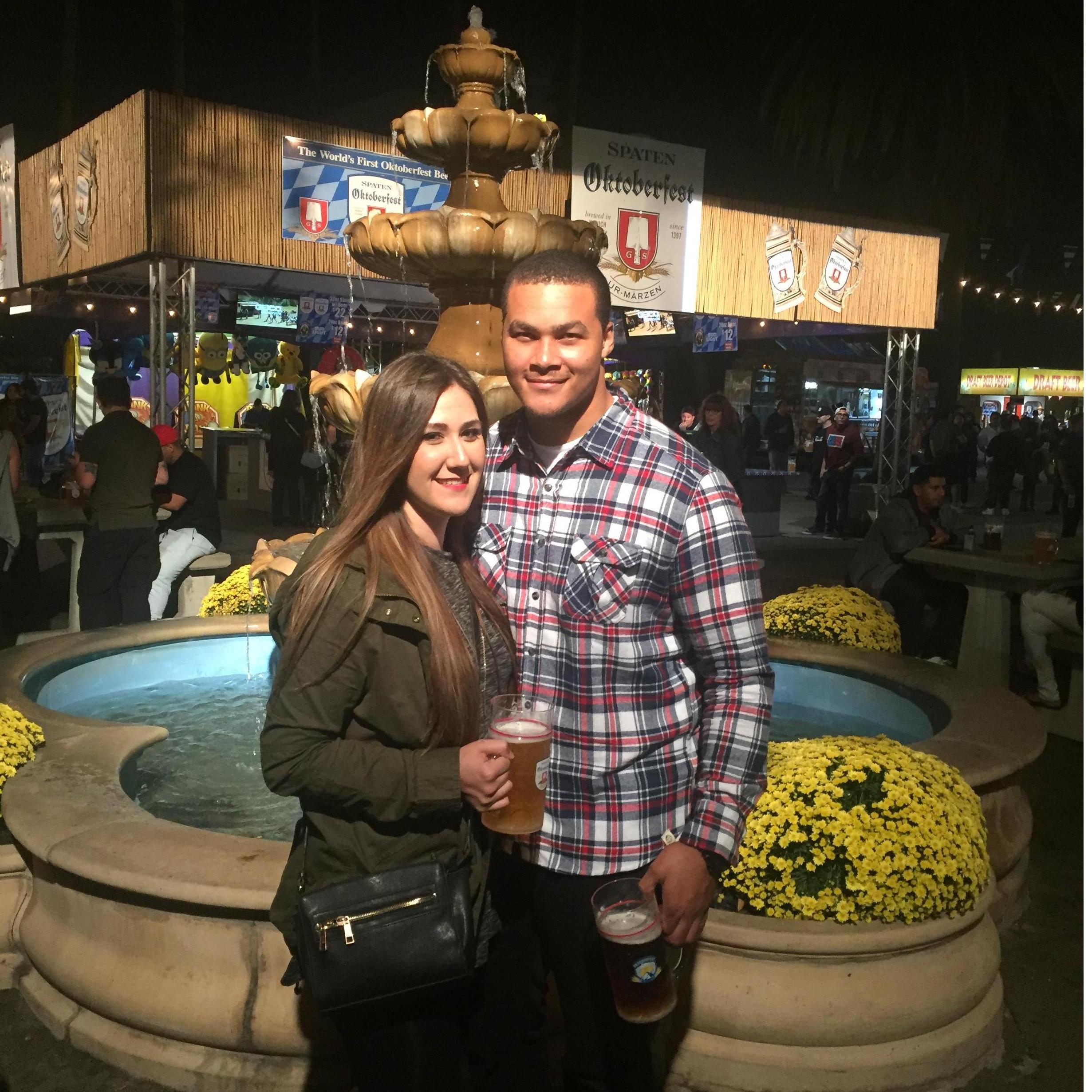 10/16/2016: Christian's birthday at Octoberfest at the fairplex.