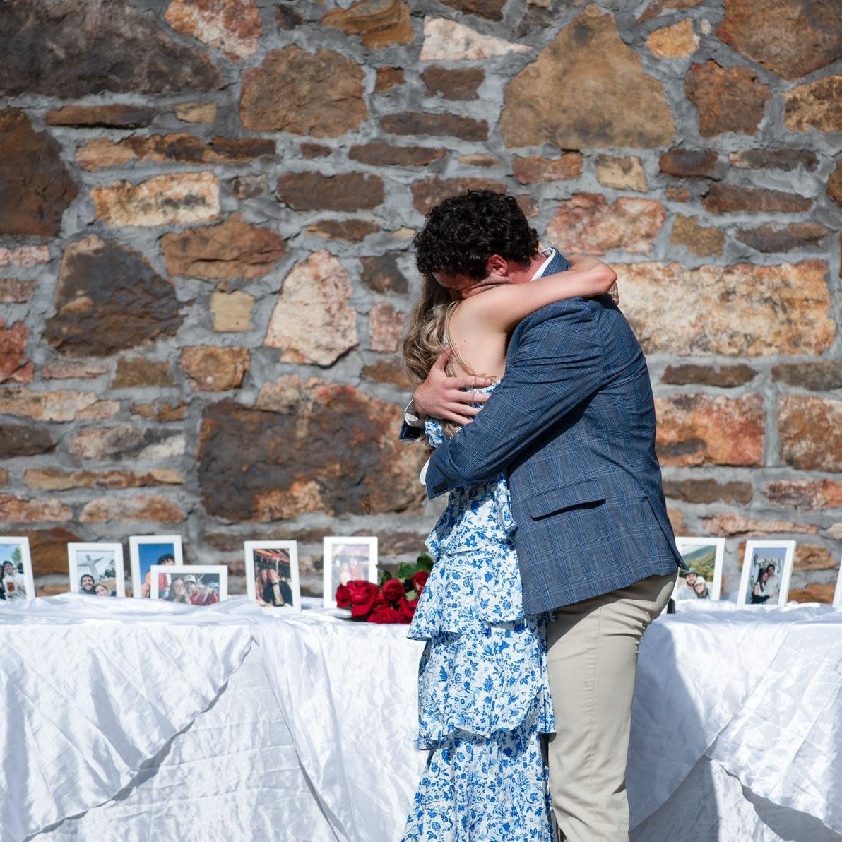 7/18/2025- Photo from the proposal at Sassafras Springs Vineyard and Winery in Springdale, Arkasnas.