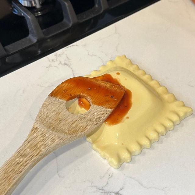 Ravioli Spoon Rest - Handmade Ceramic Kitchen Accessories