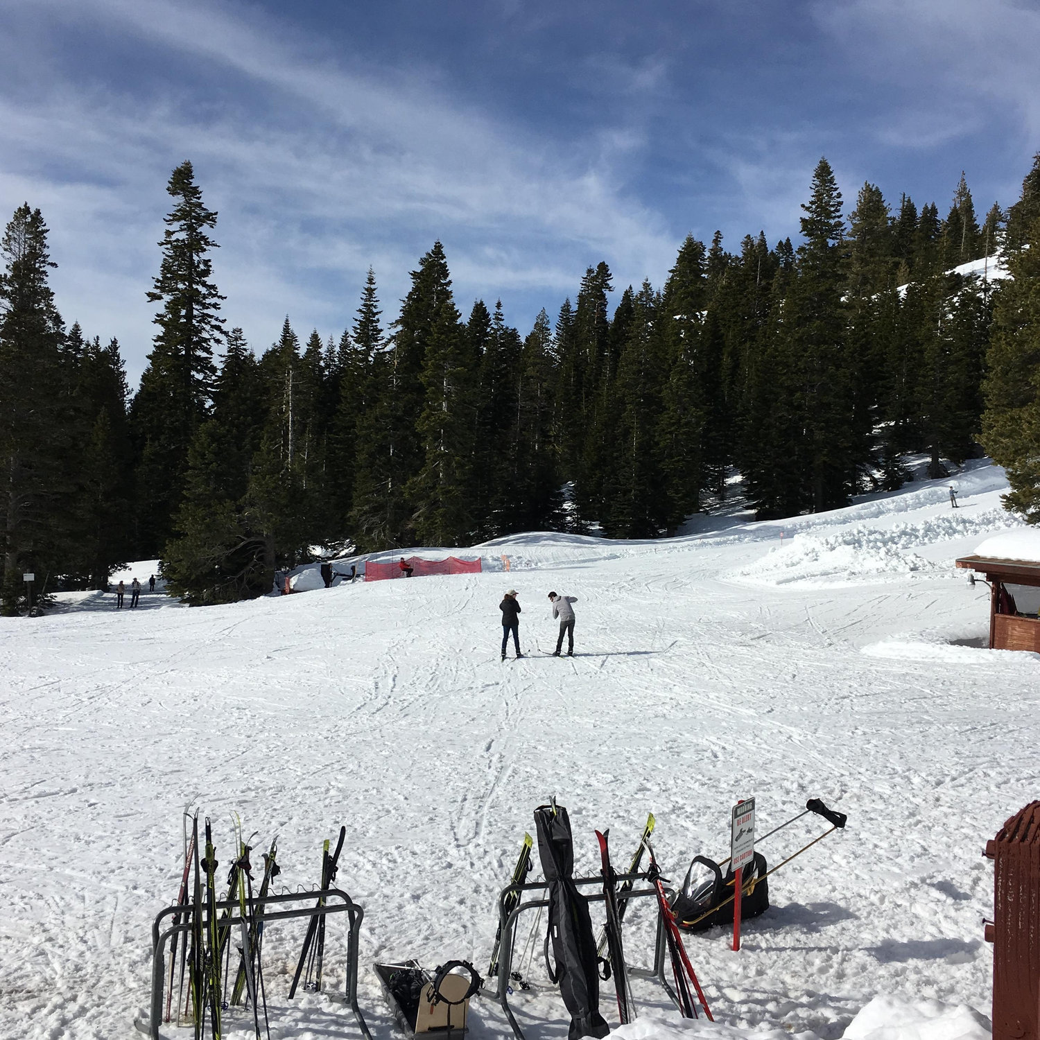 That time that Sam and Alex skied down a hill while Kandis and Eric drank wine.