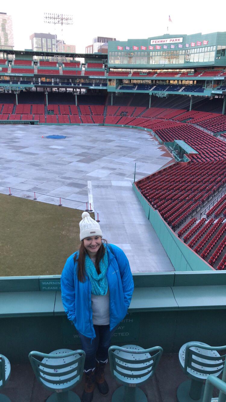Exploring Boston, on top of the Green Monster!