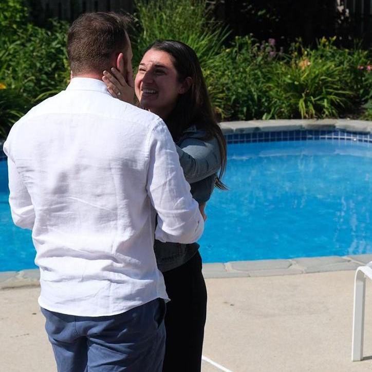 right after Sean proposed at the Ocean City house