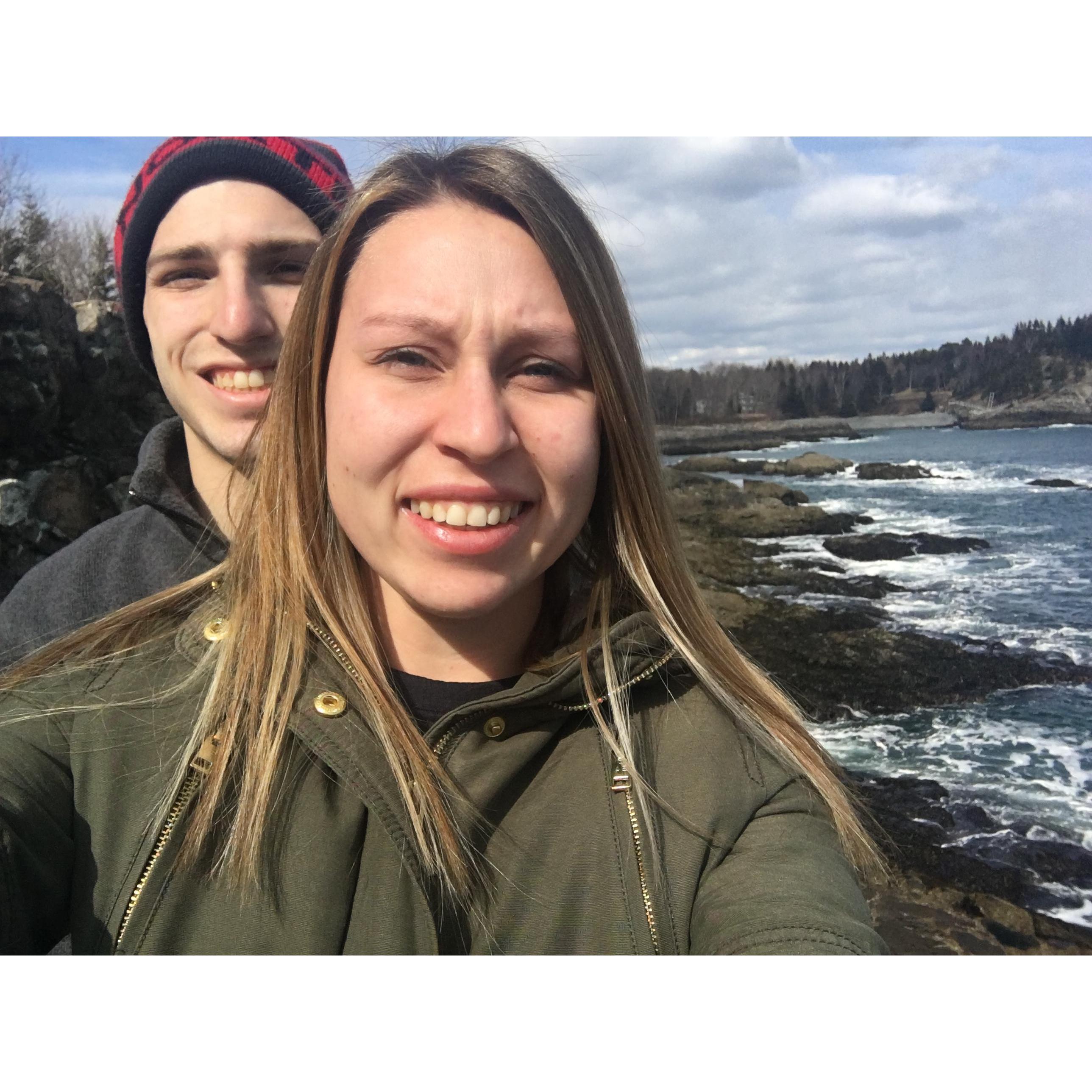 Freezing in Acadia National Park