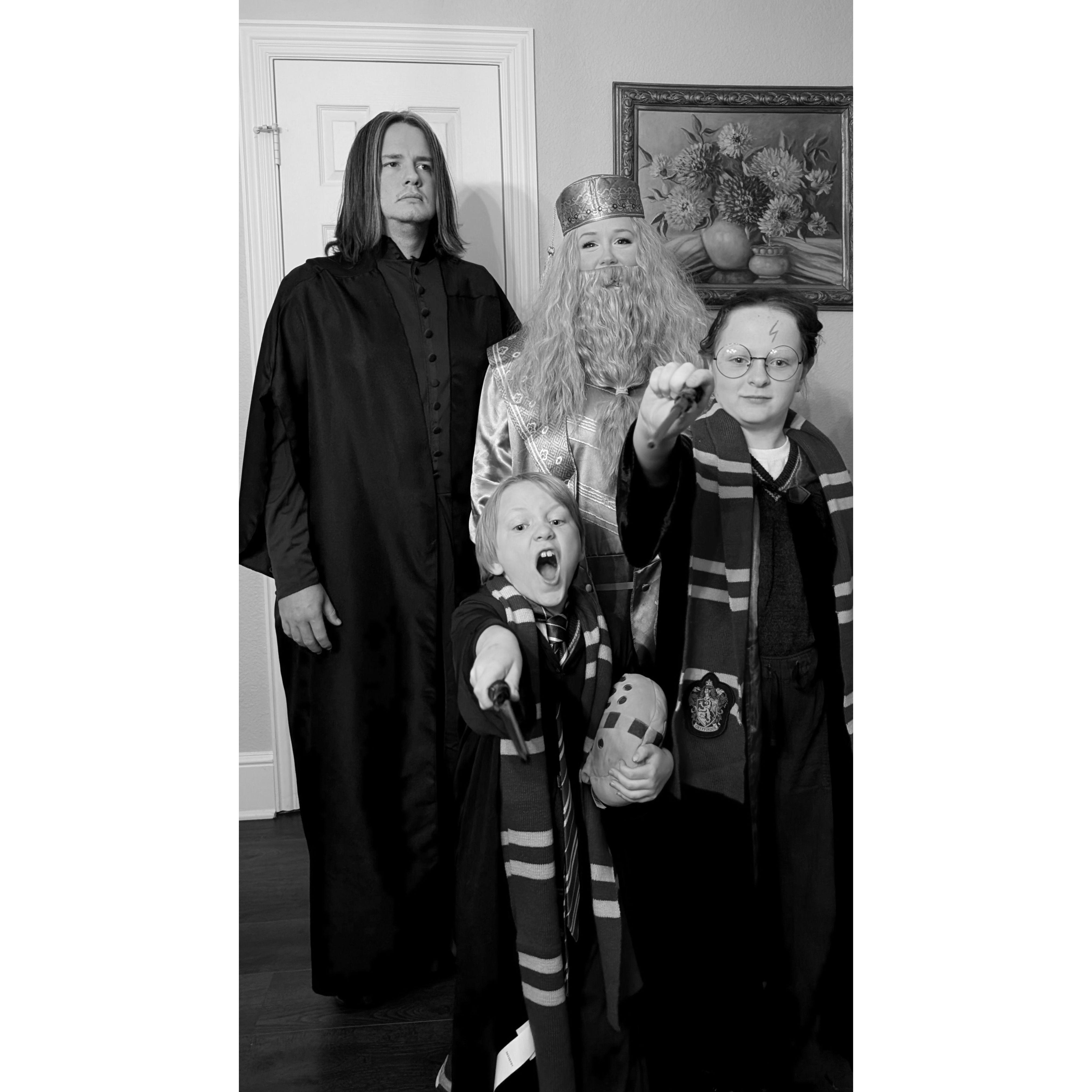 Phrase of the night: "Not me. Not Hermione. You!" - 2024 Halloween group costume
