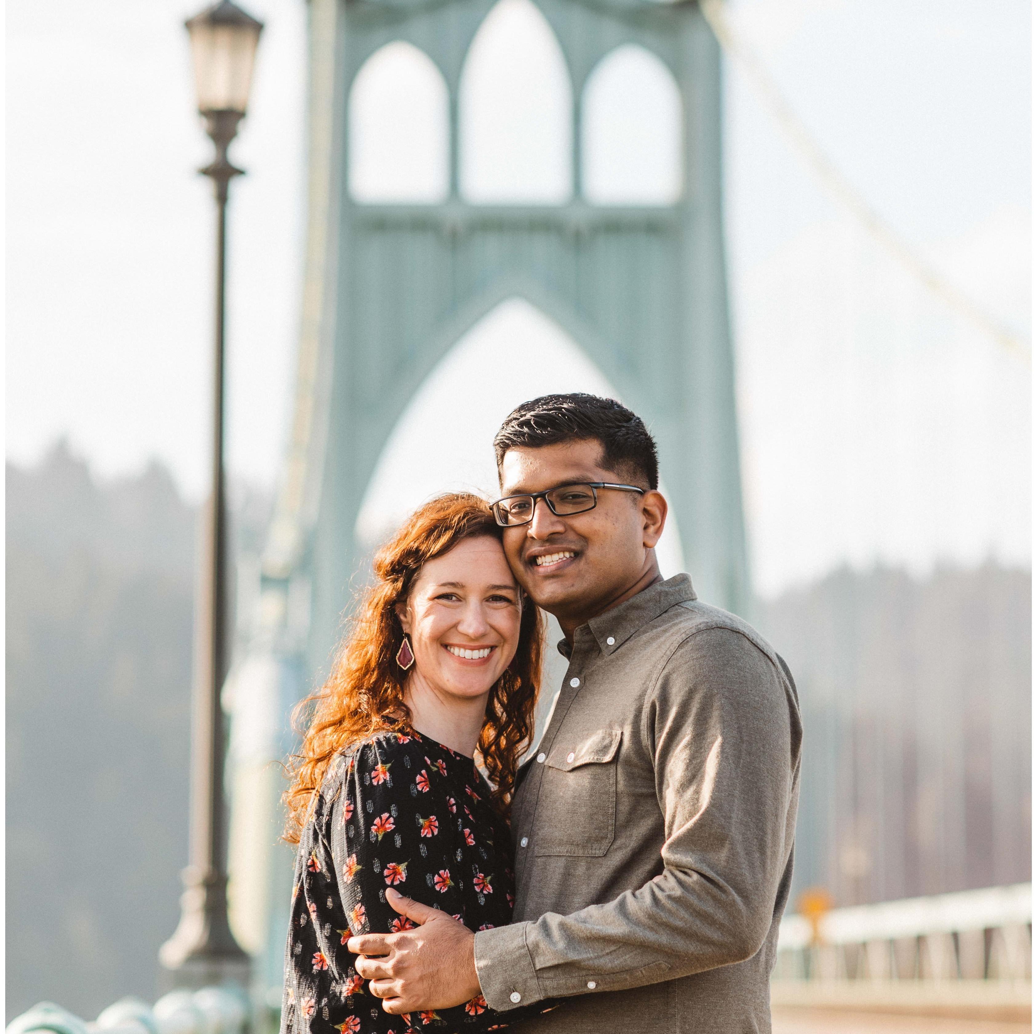 Right after getting engaged! January 16, 2021