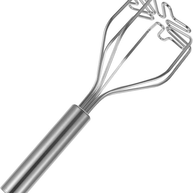 Stainless Steel Potato Masher, Ground Beef Smasher Tool, Multi-Purpose Kitchen Utensil for Vegetables and Fruits