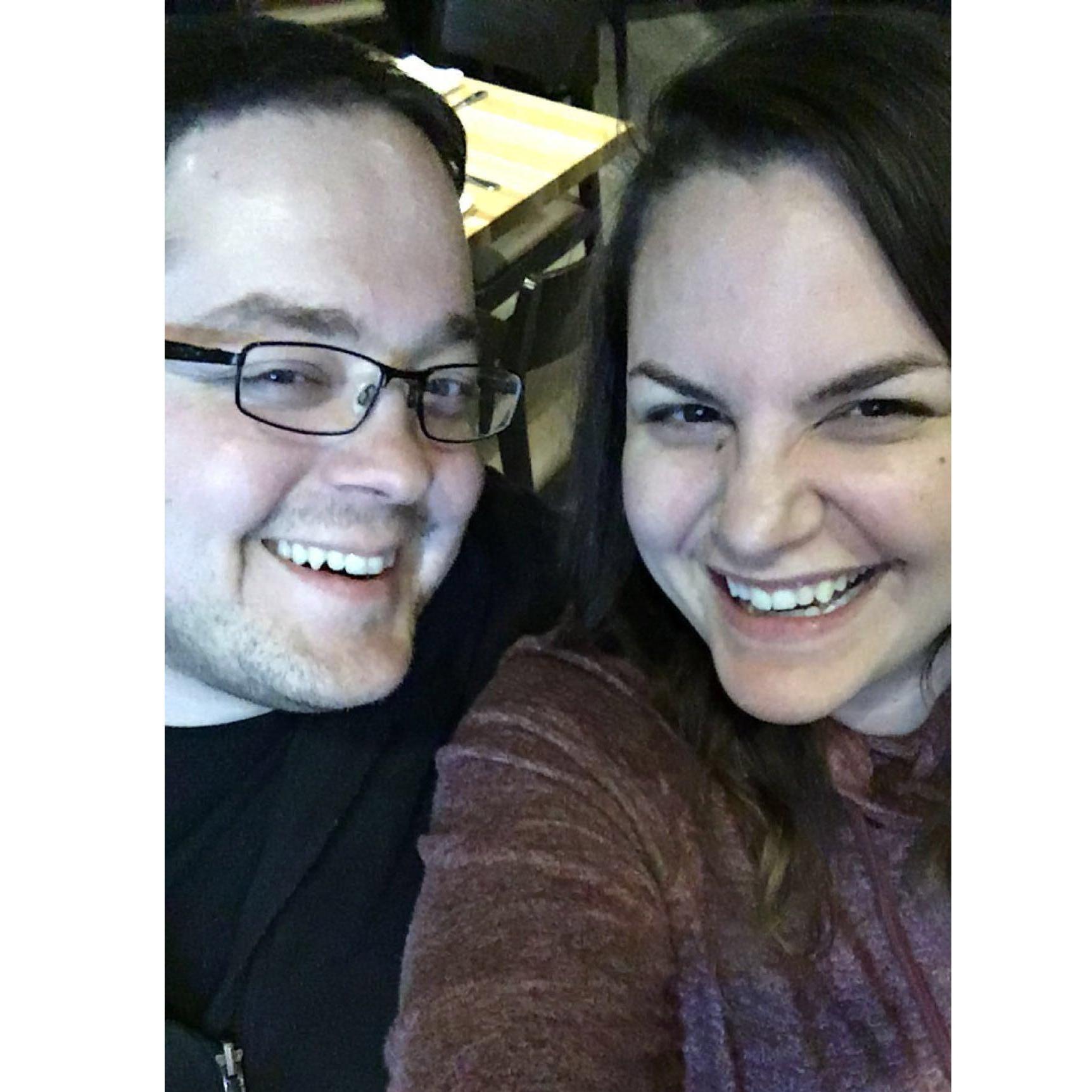 Our first selfie ever, on our first vacation ever, in our first month of dating!