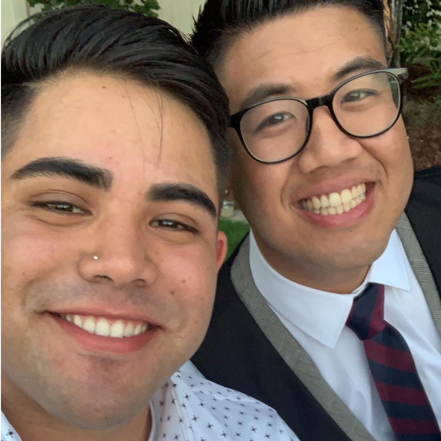 First wedding together! Congrats Sammy and Evan!