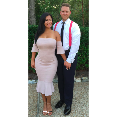 Lupe and Sean at Ryan and Jessica's Wedding 2018