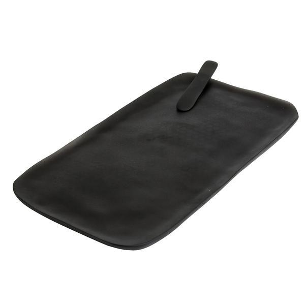 Tina Frey Designs Large Grey Serving Board with Cheese Spreader
