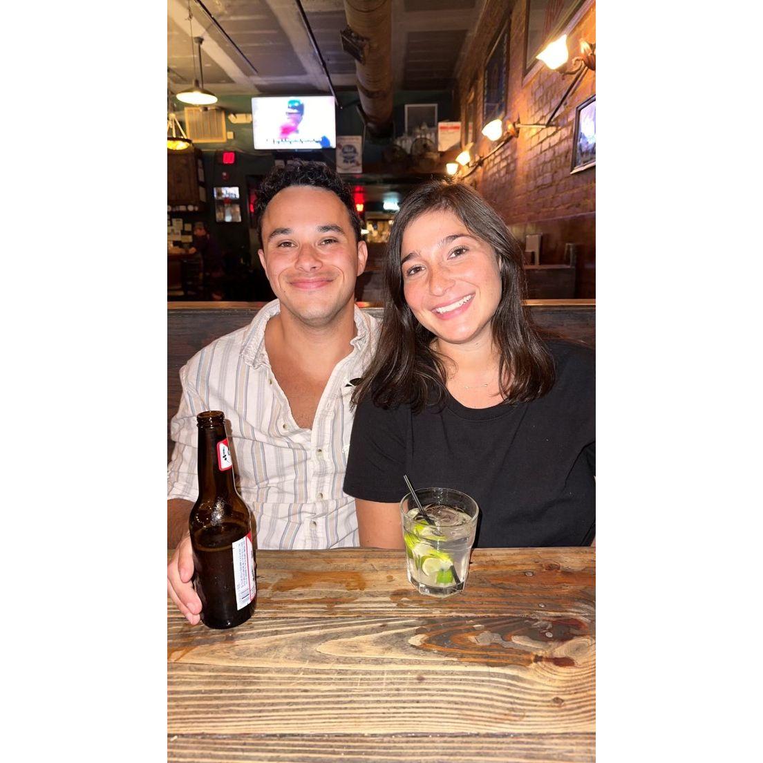 Our first photo together