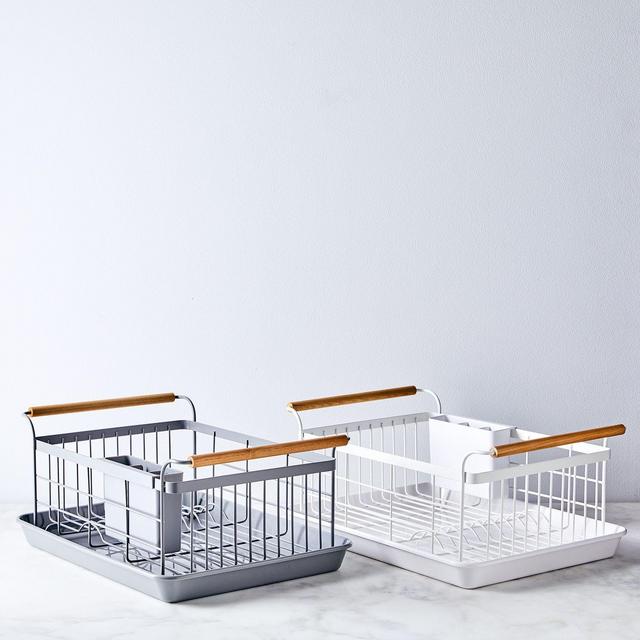 Wood-Handled Dish Rack