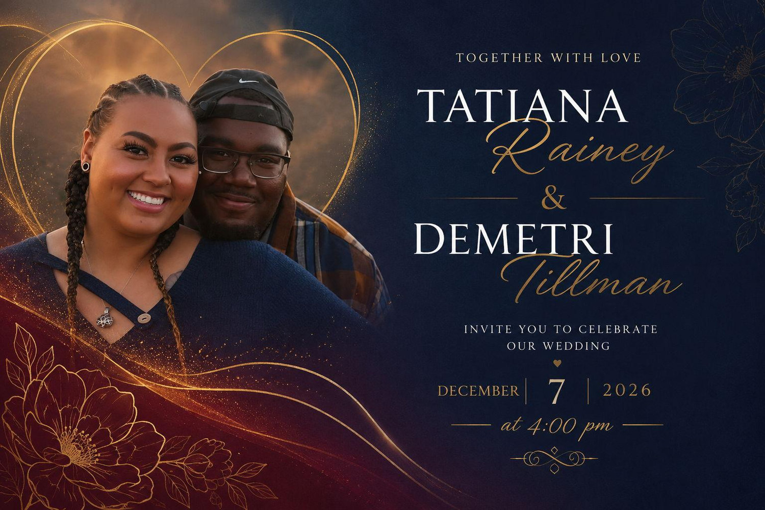 The Wedding Website of Tatiana Rainey and Demetri Tillman