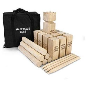 Kubb Empire Standard Edition Premium Hardwood Set With Backpack