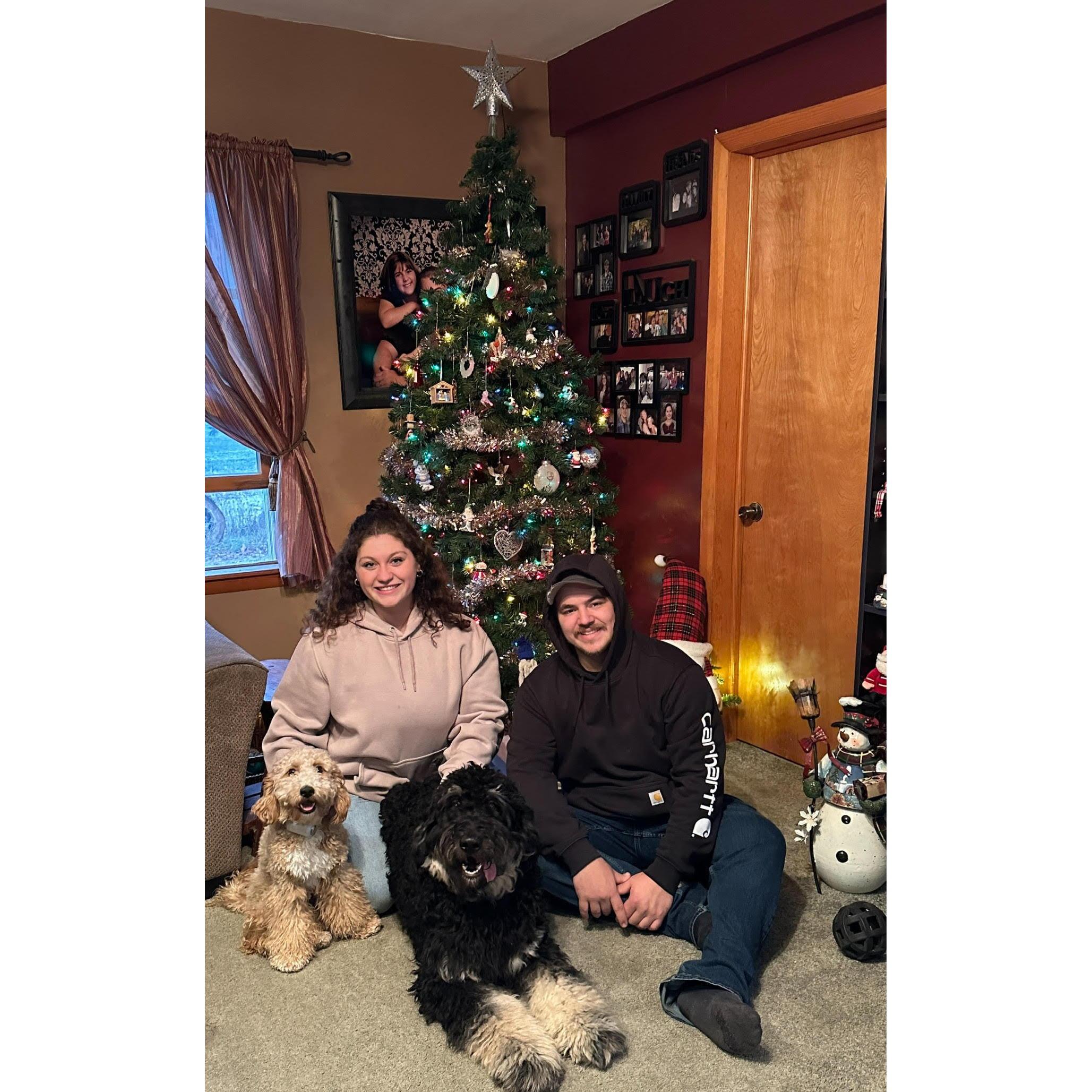 Our little family on Christmas!