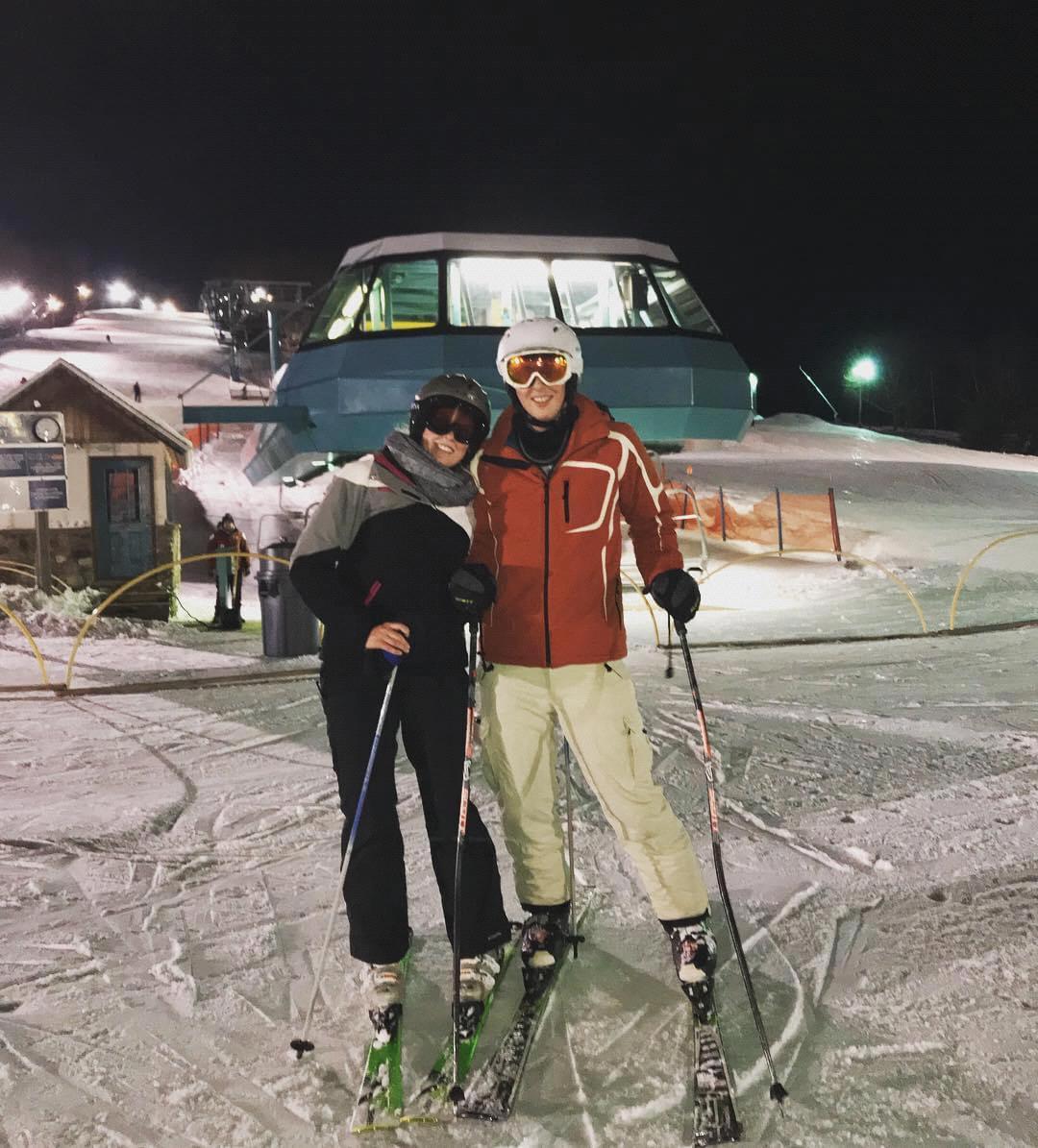 Discovered how patient Peter could be with me while skiing