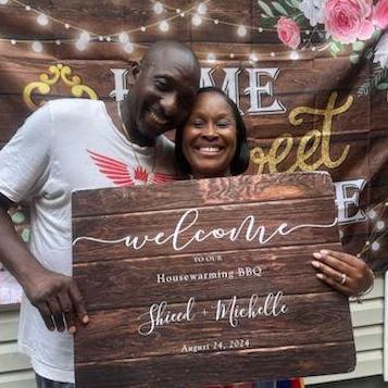Us at Our Housewarming ....