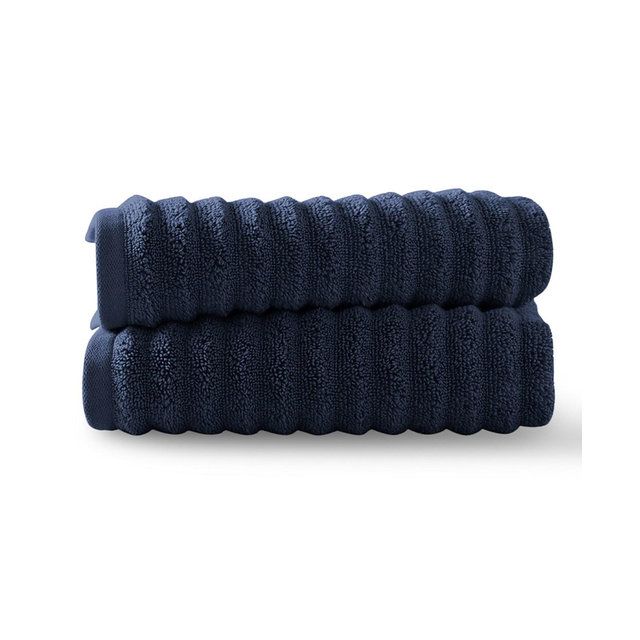 Blue Loom Mason 100% Cotton Low Twist 2 Piece Hand Towel Set, 30" x 18"